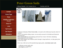 Tablet Screenshot of petergreensails.com